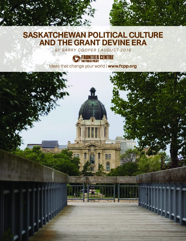 Saskatchewan Political Culture and the Grant Devine Era