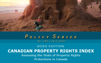 Frontier Centre for Public Policy Releases Canadian Property Rights Index, Marking Tenth Anniversary