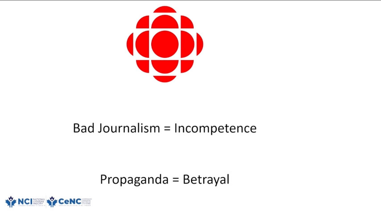 Witness Testimony – Rodney Palmer – Award-Winning Journalist on CBC as Propagandist