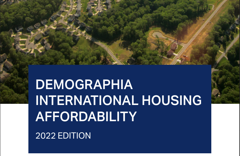 2022 Edition of Demographia International Housing Affordability