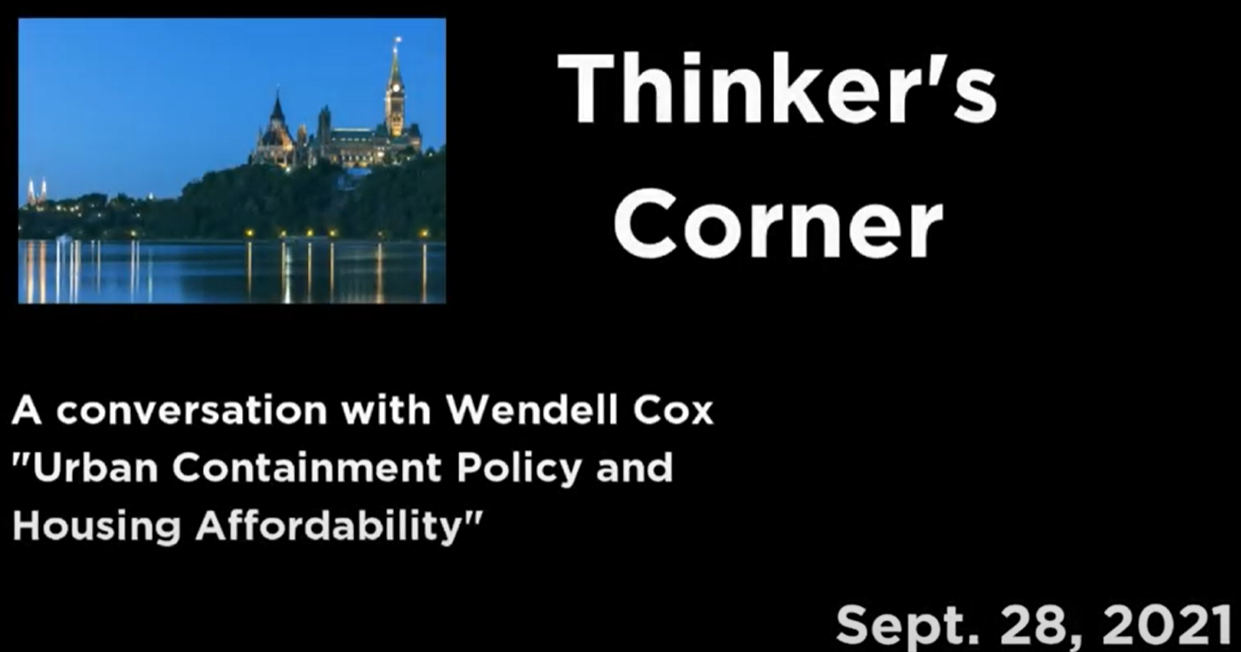 A Conversation with Wendell Cox on Urban Containment Policy and Housing Affordability